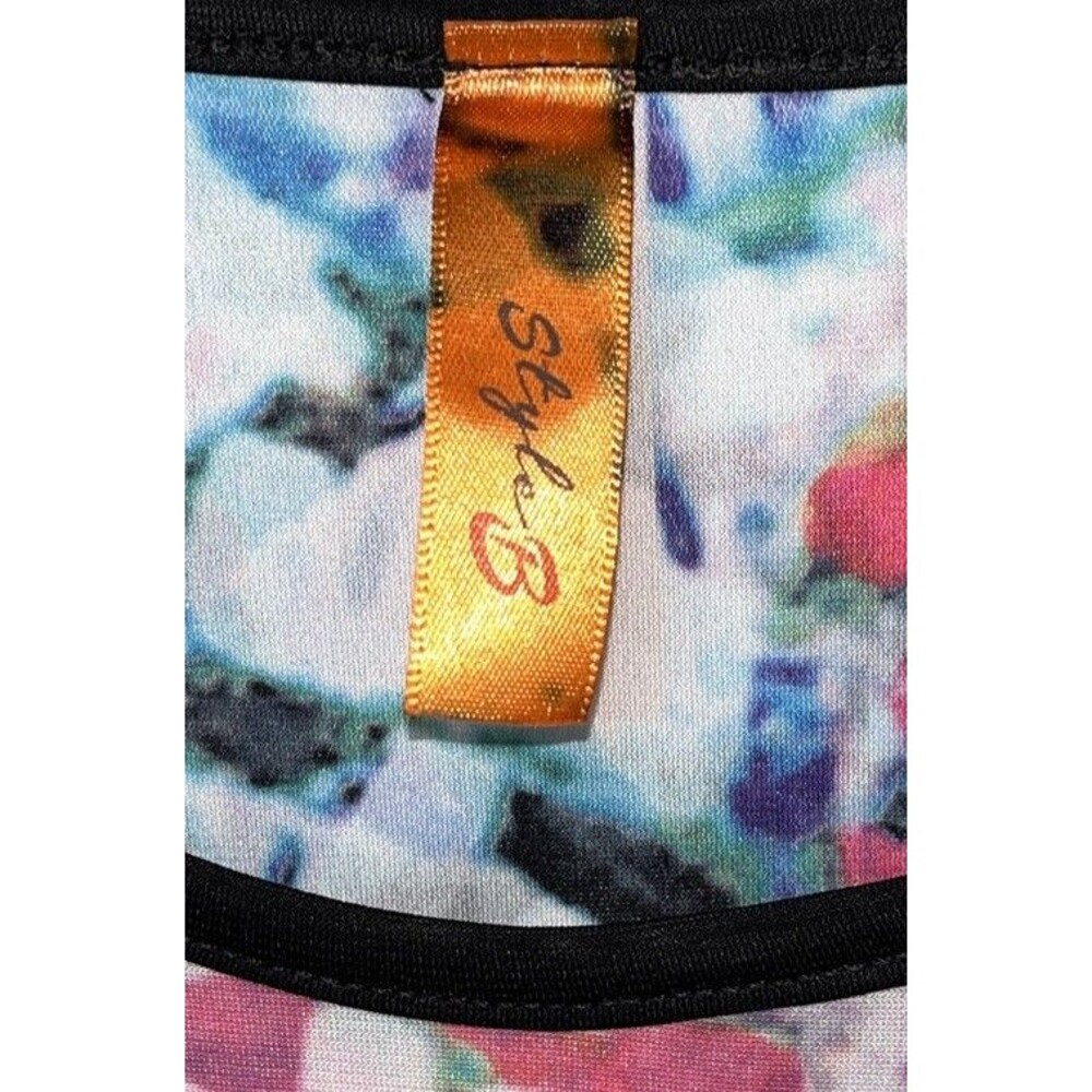 Style B Dress Tiger Studded Multicolored Women Sz L - Picture 3 of 10